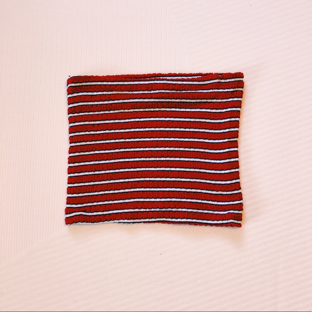 Striped Knit Tube Top